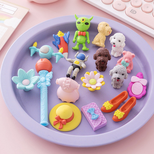 Cute assembled eraser, suction card, small gift, kindergarten reward, student holiday prize, creative stationery T