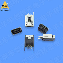 �S��ֱ�N����MINI USB 5P 180&deg;DIP �w�L12.9 ����9.4ֱ/���_�~��