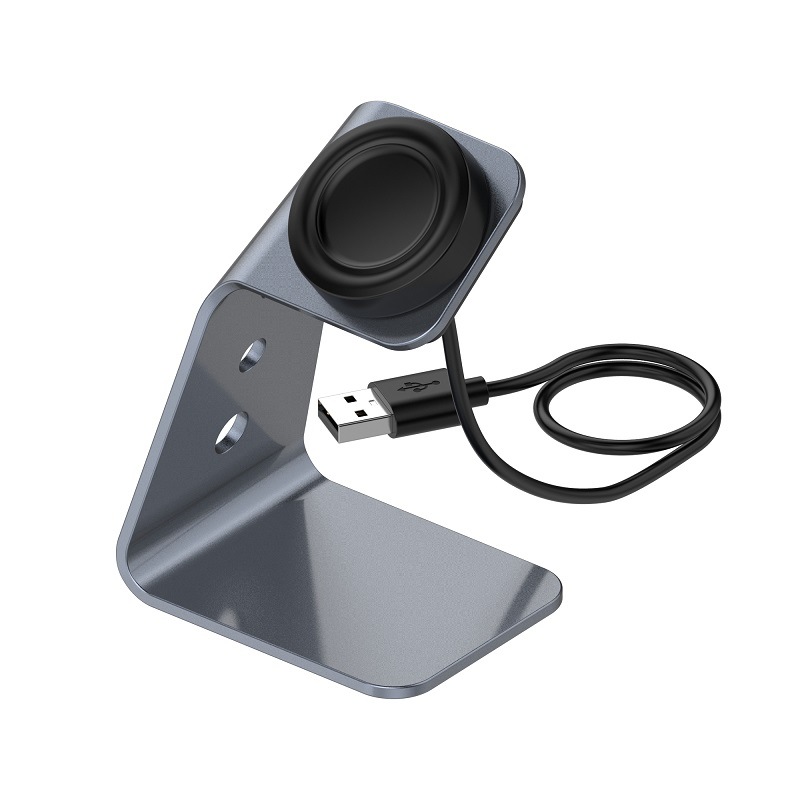 Cargador inalámbrico de aluminio para Samsung Gear S3 y Galaxy Watch, soporte de carga disponible
