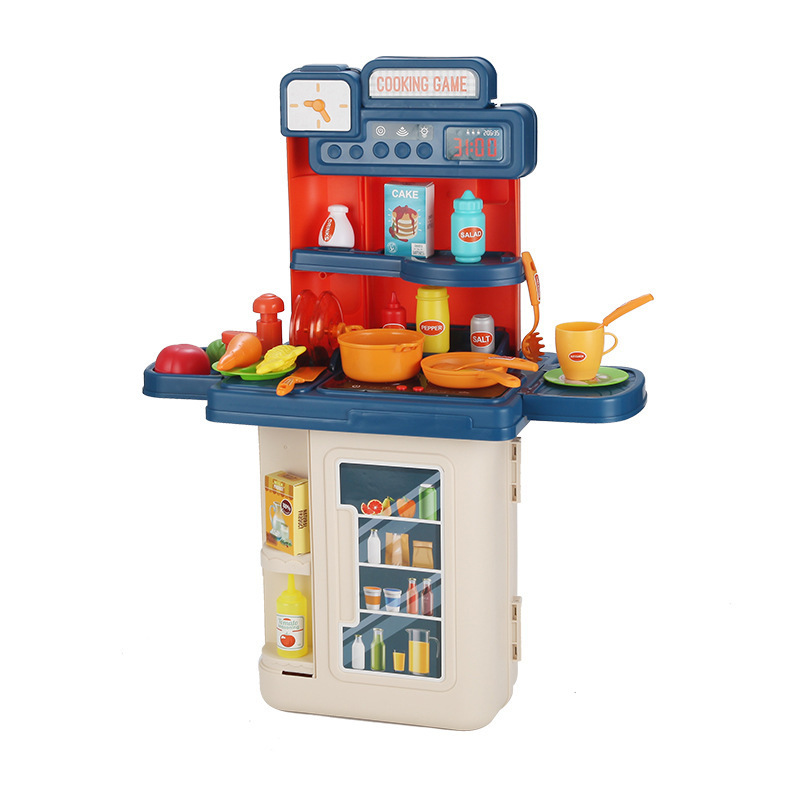 Los niños transfronterizos de spray de cocina vajilla cosméticos herramientas supermercado juego casa carro equipaje médico juguete