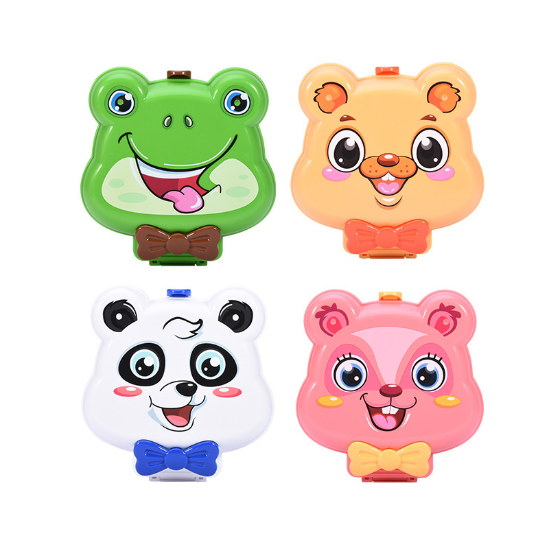 Transfronterizo de los niños de dibujos animados animales de simulación de utensilios de cocina herramientas cosméticos jugar casa crossbody bolsa de hombro médico Juguetes