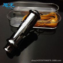 批发不锈钢口哨金属镀铬高频警哨防身警笛运动长运动哨子