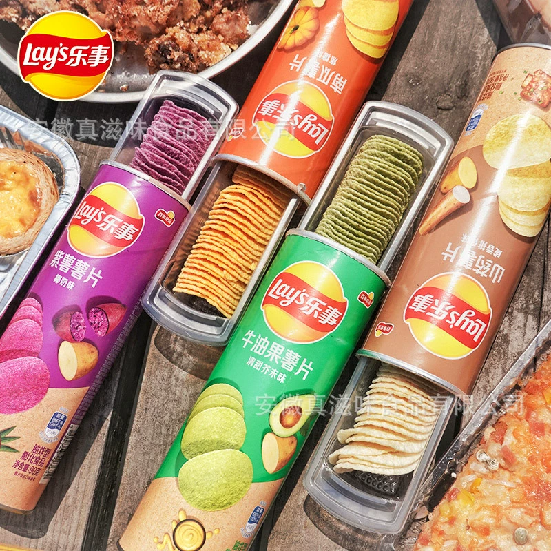 Чипсы Lay's 104 г, тубус, ассорти вкусов, оптовая упаковка 24 шт.