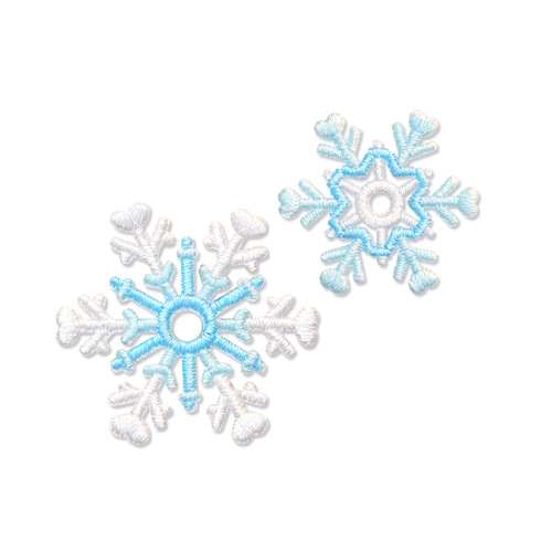 Winter Love Snowflake White Deer Embroidered Cloth Patch Clothes Patch Handbook Sticker Scarf Decoration DIY Wholesale B3-5