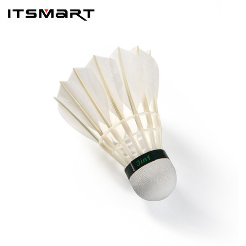 Factory Wholesale [Amazon Exclusive] Straightened Goose Feather ITSMART Badminton Birdie 3/6/12 Count Pack - A Dozen