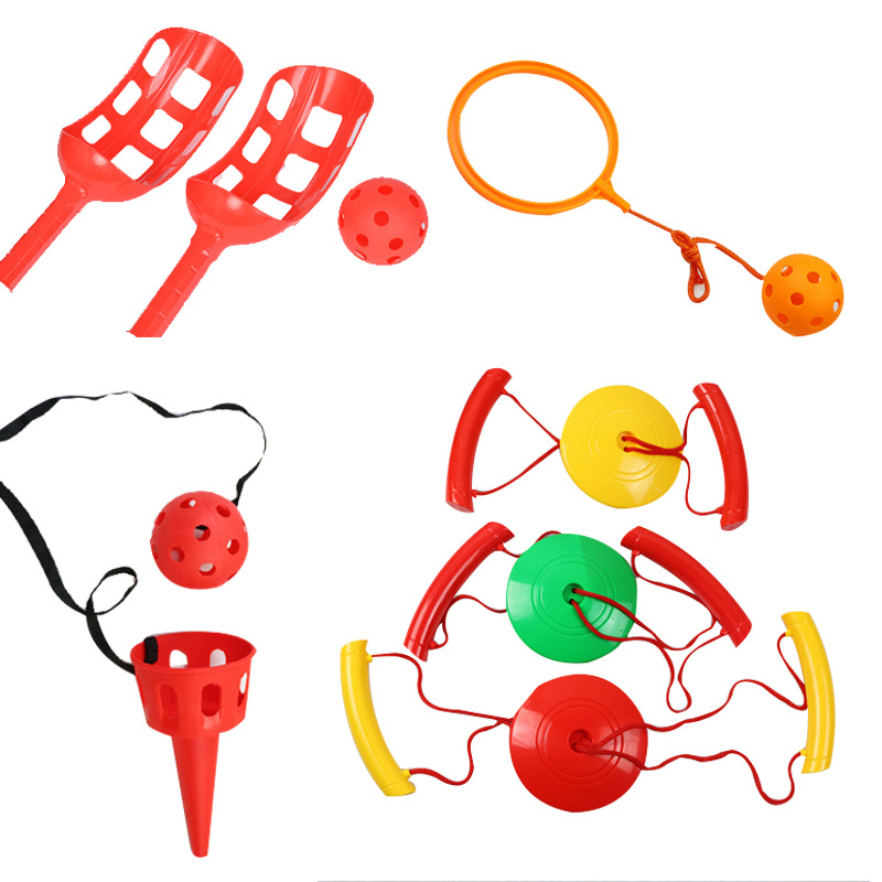 亲子益智接接淘淘玩具拉力器健身手臂儿童运动玩具拉力球甩脚器