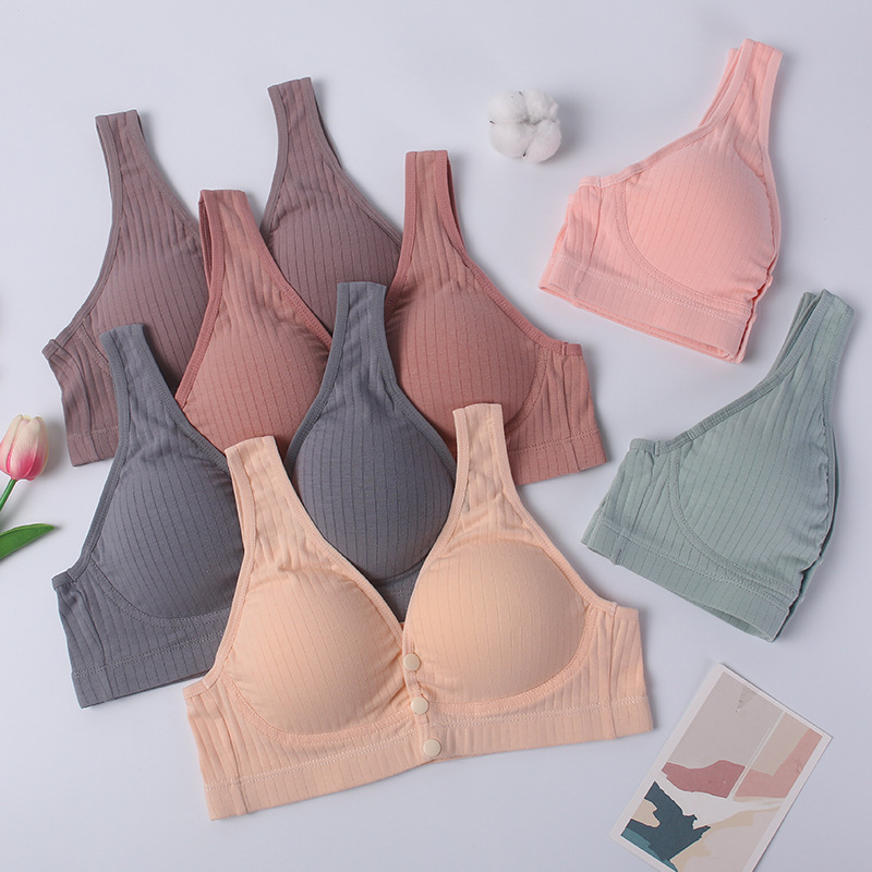 Nursing Bra Push-Up Non-Sagging Sleep Vest Style Maternity Intimates Front Buckle No Steel Ring Pregnancy and Childbirth Sports Pad Nursing Bra Push-Up Non-Sagging Sleep Vest Style Maternity Intimates Front Buckle No Steel Ring Pregnancy and Childbirth Sports Pad