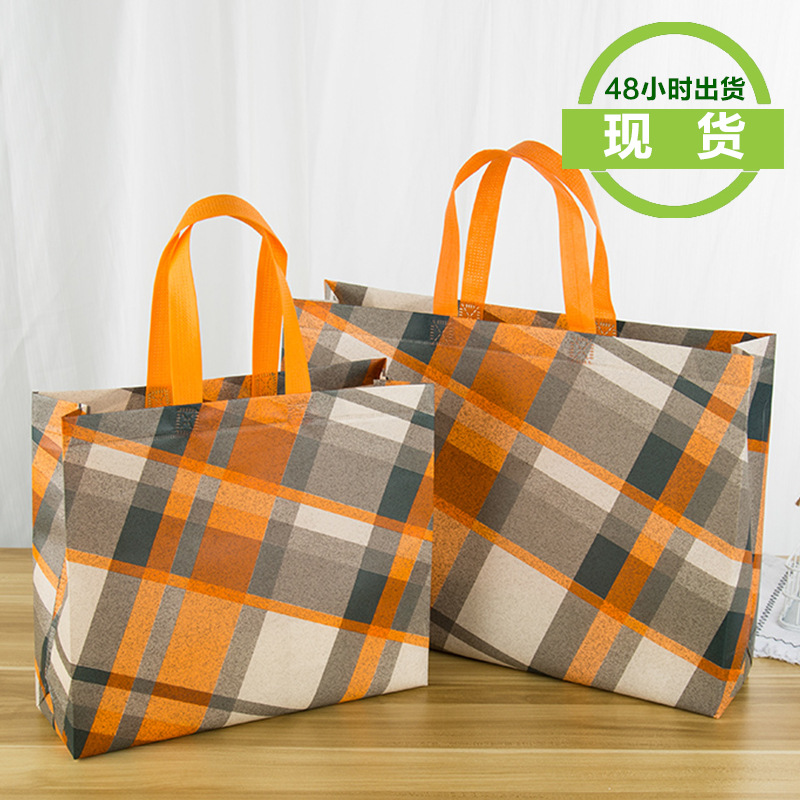 En stock bolsa de película no tejida zapatos de compras bolso de ropa no tejida bolsa de publicidad impresa logotipo