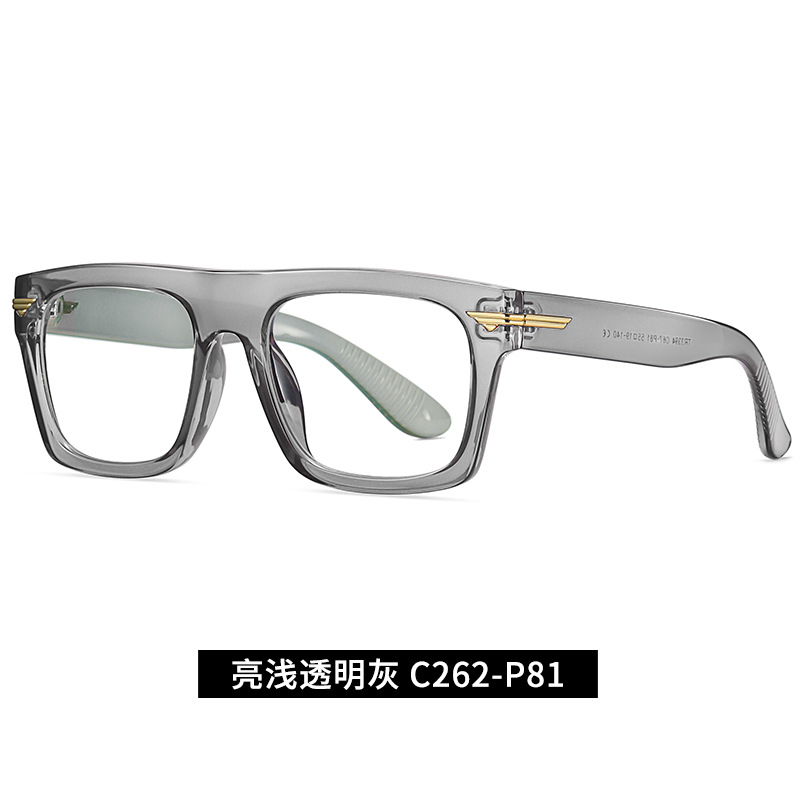 Gafas transfronterizas anti-Luz Azul tr3394 nuevo retro gafas lisas miopía de moda europea y americana gafas cuadradas marco al por mayor