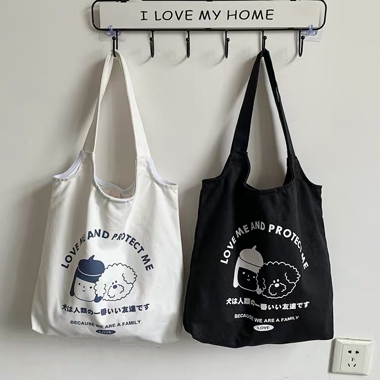 定制韩版原宿ulzzang女单肩包ins小清新文艺森系学生布袋女帆布包