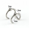 Ear clips stainless steel, physiological earrings, lip piercing, nose piercing