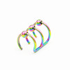 Ear clips stainless steel, physiological earrings, lip piercing, nose piercing