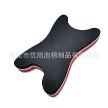 高发泡eva冷热压成型 eva压模 黑色服装热压腰肩垫肌肉保护块