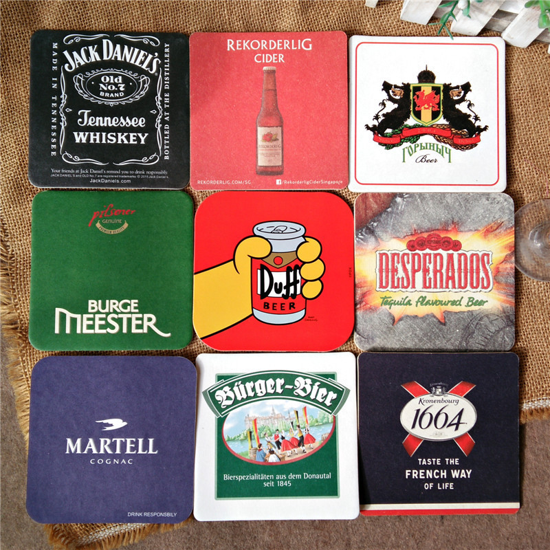 맞춤형 호텔 일회용 판지 코스터 맥주 광고 흡수성 종이 코스터 코르크 플레이스매트 단열 미끄럼 방지