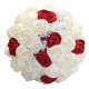 Wine red with milk 22cm