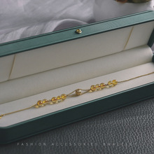 典润 天然黄水晶手链女麻将必赢链小众设计百搭个性礼物