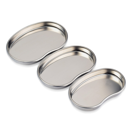 Stainless steel curved waist tray, sterilization tray, waist tray, surgical tray, anti-iodine volt large, medium, small metal