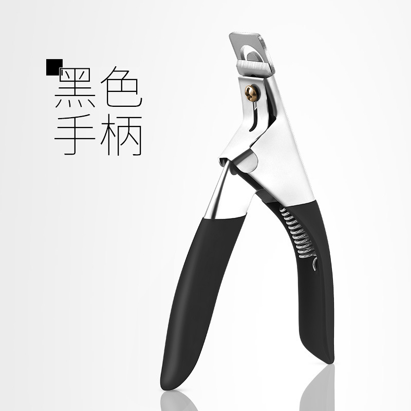 Tijeras de uñas cuchillo de uñas salón de uñas especial en forma de U extensión de fototerapia herramienta de tijeras de uñas para manicura recorte de uñas falsas