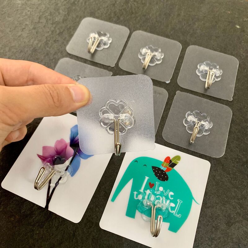 Wholesale Punch-Free Traceless Hooks Strong Adhesive Transparent Wall Hanging Clothes Hooks Waterproof Adhesive Hooks Wholesale Punch-Free Traceless Hooks Strong Adhesive Transparent Wall Hanging Clothes Hooks Waterproof Adhesive Hooks