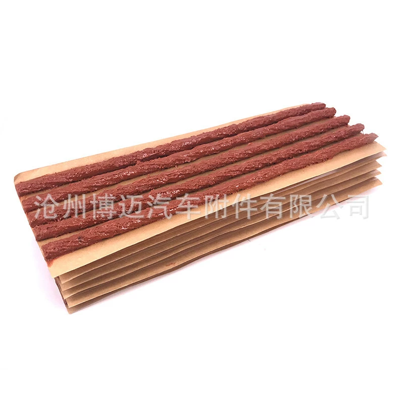 Автомобильная вакуумная шина быстрый ремонт шин холодная Резиновая полоса аварийный инструмент для ремонта шин говяжье сухожилие полоса картон коричневый 200*6 мм