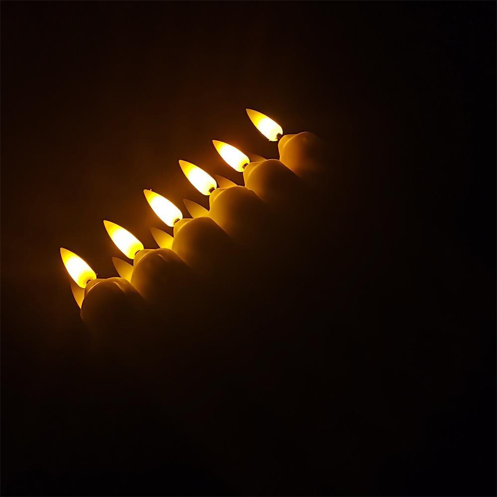 El suministro transfronterizo llevó la lámpara de la vela electrónica 3D Wick artesanía vela decoración de la boda propuesta apoyos electrónica larga cera