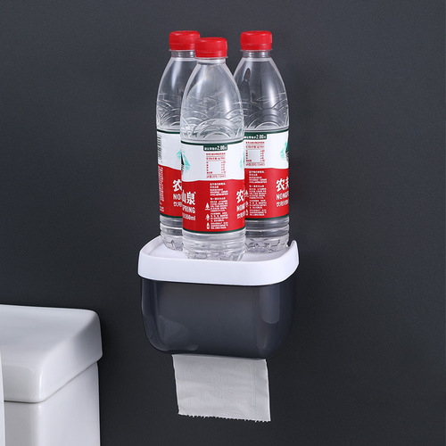 Toilet tissue box punch-free waterproof toilet paper box household toilet paper box toilet paper storage rack