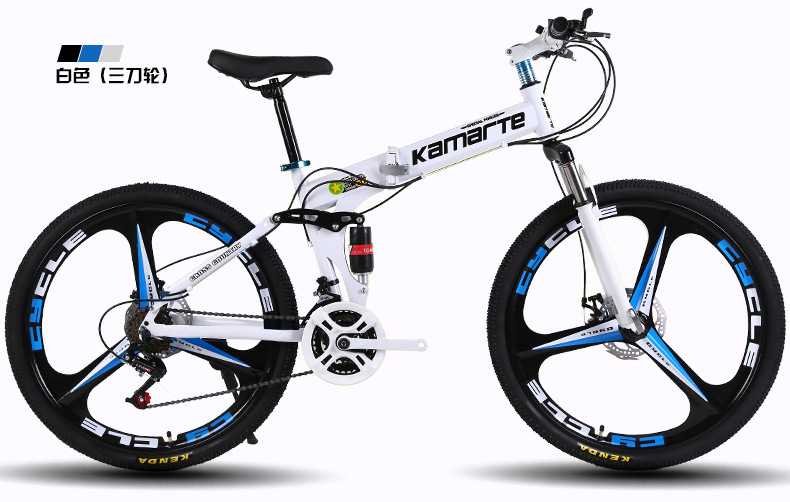 Fábrica al por mayor cola suave plegable bicicleta de montaña adulto amortiguador estudiante off-road velocidad variable bicicleta de cercanías