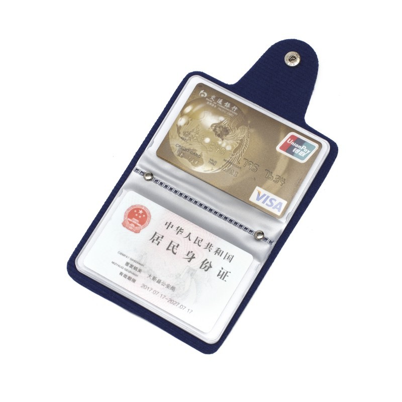 磁気防止カードの包装の卸売りの固定カードのセットは多カードの位置の銀行のカードの包装の証明書の広告のロゴをします。