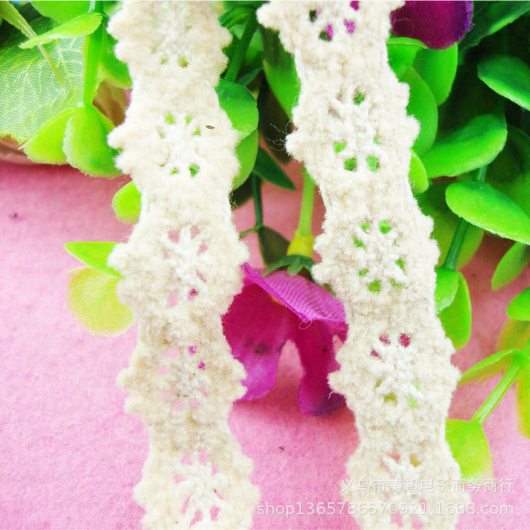 1.5cm棉线花边机织刺绣 领口袖口裙摆家纺窗帘手工童装 时尚辅料