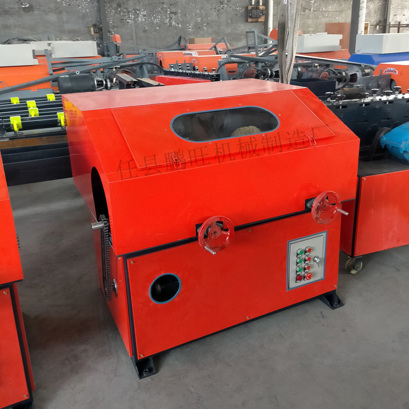 多工位防尘圆管抛光机多工位外圆抛光除锈机五金圆管抛光机鹏旺