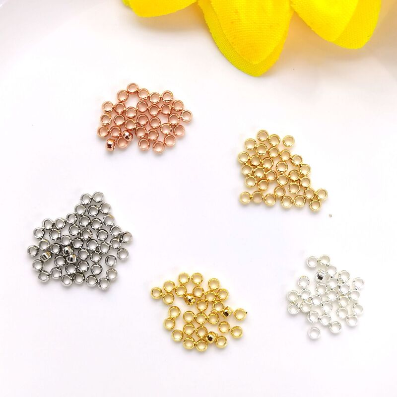 Positioning bead clip flat fixed finishing diy handmade 14K gold plated real gold color retaining beaded jewelry accessories Positioning bead clip flat fixed finishing diy handmade 14K gold plated real gold color retaining beaded jewelry accessories