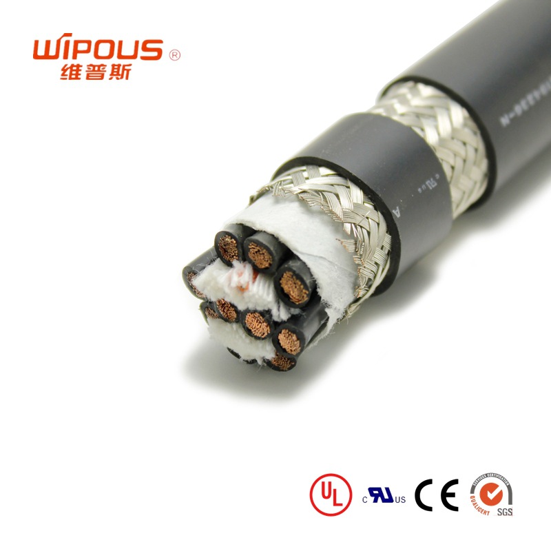 UL美标认证 电源线UL2547 4*24AWG环保阻燃屏蔽多芯护套电缆线