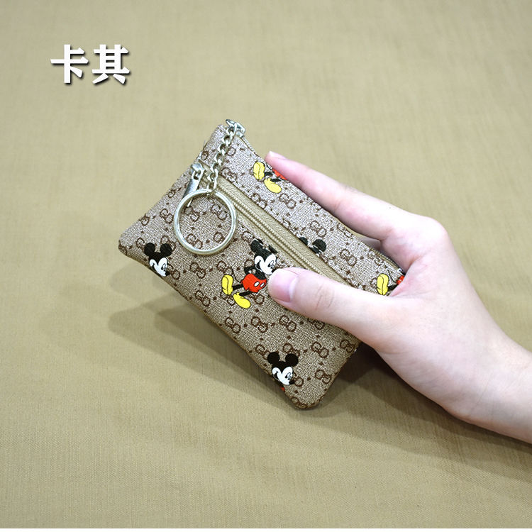 Monedero de la moneda de dibujos animados regalo colgante llavero bolsa de la tarjeta bolso de la moneda de los niños de mano bolso de las mujeres certificado bolsa