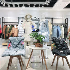 羽绒服女埃2025新款文冬装品牌女装折扣专柜库存货源尾货走份批发