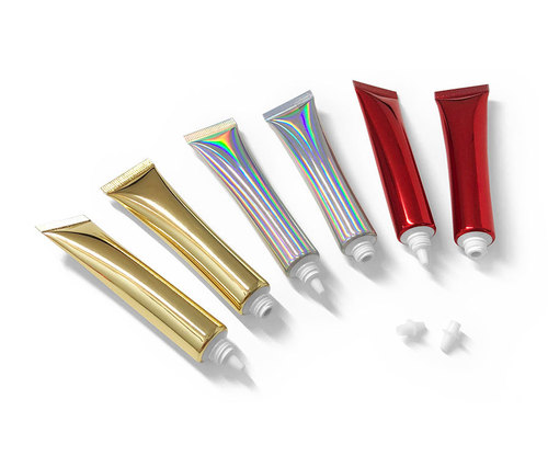 【20g】Colorful Silver Eye Cream Soft Tube 20ml High-end Packaging Soft Tube Lip Color Packaging Full Iridescent Silver
