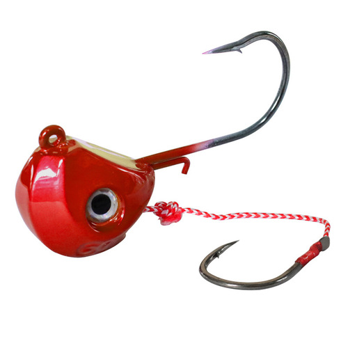 Weihe 40g-100g lead head bait lead head hook available in various colors boat fishing bait fish hook Weihai fishing gear