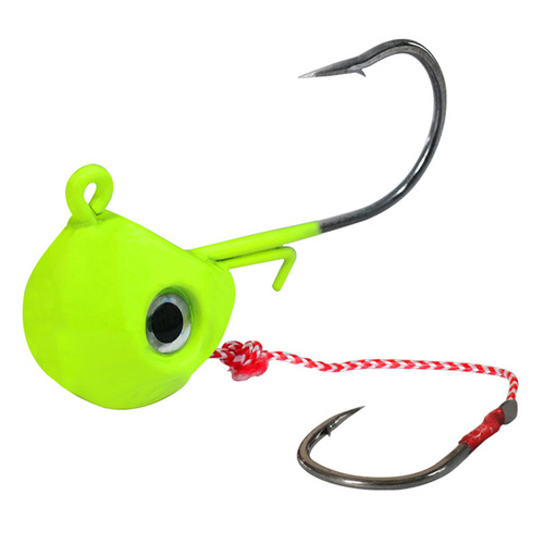 Weihe 40g-100g lead head bait lead head hook available in various colors boat fishing bait fish hook Weihai fishing gear