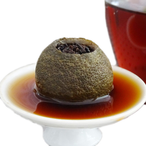 A large amount of wholesale Xinhui specialty small green tangerine tea, sun-dried green peels, small green tangerines, imperial Pu-erh tea leaves are available for dropshipping.