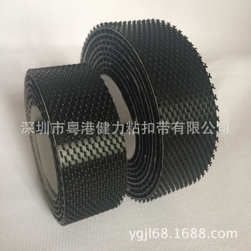 Black 10# Double Hook hook hook and loop with glue hook and loop buckle with factory direct price better