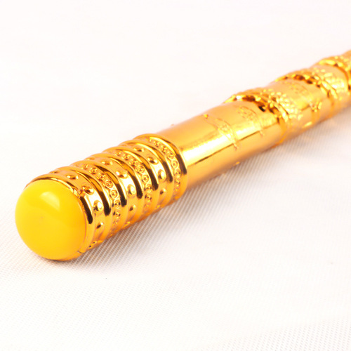 Wholesale telescopic golden hoop stick children's luminous toy stainless steel Sun Wukong soft stick automatic golden hoop stick stall scenic spot