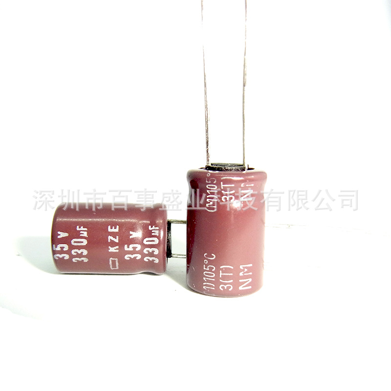 原装NCC黑金刚  电解电容35V 330UF 10X16 105度  KZE系列
