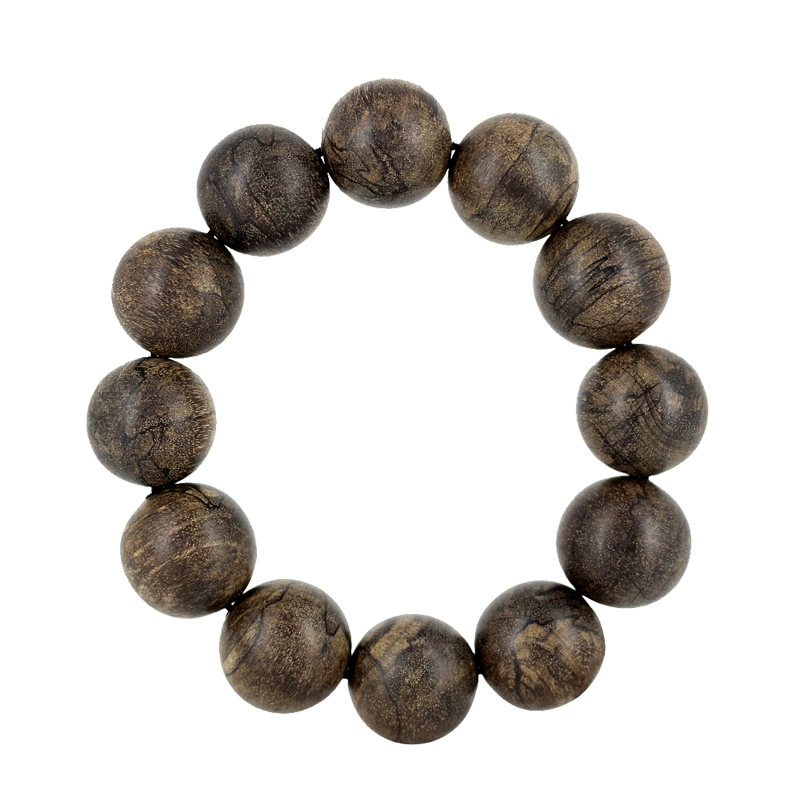 Красный деревянный Розарий из антикварного материала, деревянный розарий с круглыми бусинами для мужчин и женщин, аксессуар орешник-орех
