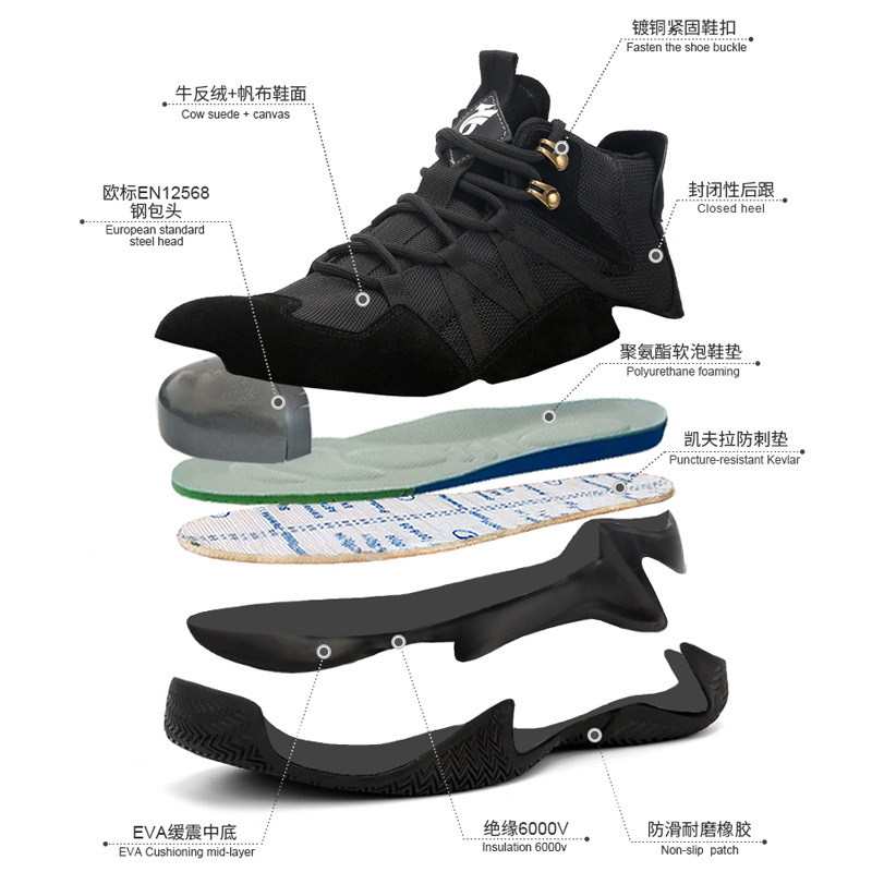 Zapatos de Seguridad para Soldadura Anti-Aplastamiento y Anti-Perforación con Puntera de Acero image 4