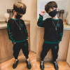 Spring children's fleece set for boys, suitable for teen, Korean style, children's clothing