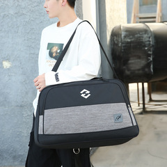 Korean Version Large Capacity Simple Business Trip Travel Bag Waterproof Durable Nylon Fabric Fitness Bag Lightweight Sports Bag Wholesale