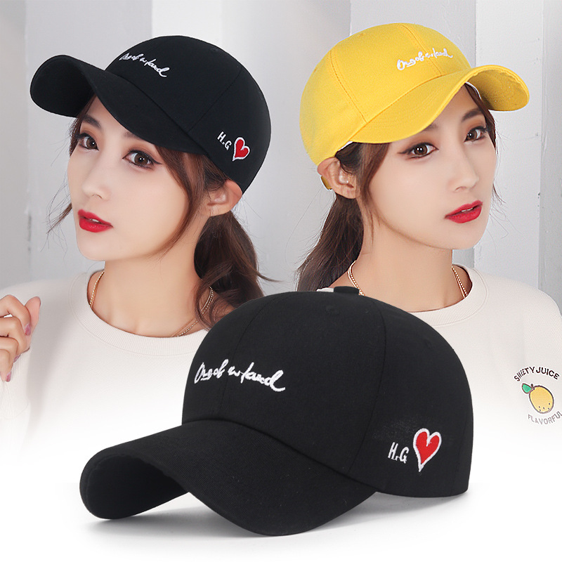 Men's spring women's universal baseball cap with letters