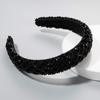 Fashionable beaded bracelet handmade, sponge headband, hair accessory, European style, diamond encrusted