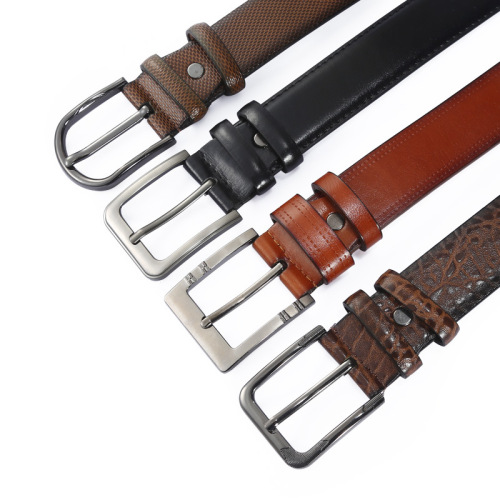 Belt men's alloy pin buckle PU belt jeans belt casual versatile pin buckle belt night market supply