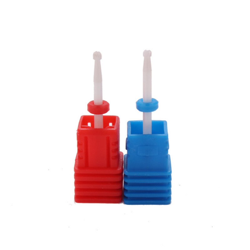 cabeza de molienda de cerámica de manicura pequeña cabeza de cerámica esférica accesorios de molienda eléctrica especial para eliminar la piel muerta y eliminar las uñas taladro