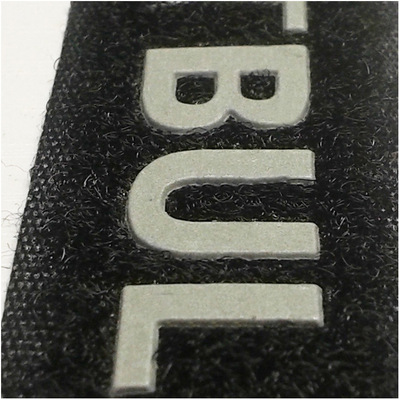 摩魔么术贴压高周波电压LOGO反光料商标上面独立体字母粒服装标签|ru